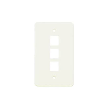 Allen Tel Versatap Faceplate, 3-Port, White AT30-3-15